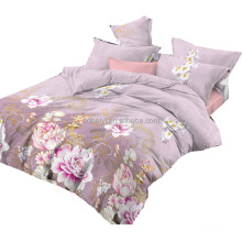 wholesale polyester bedding set sheet bedsheets duvet cover set pillow cases